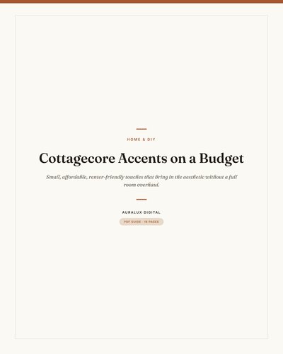 Cottagecore Accents on a Budget