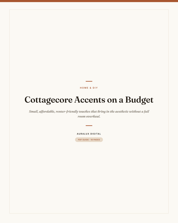 Cottagecore Accents on a Budget