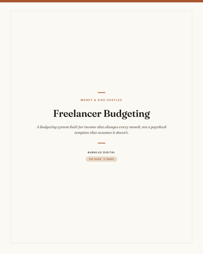 Freelancer Budgeting