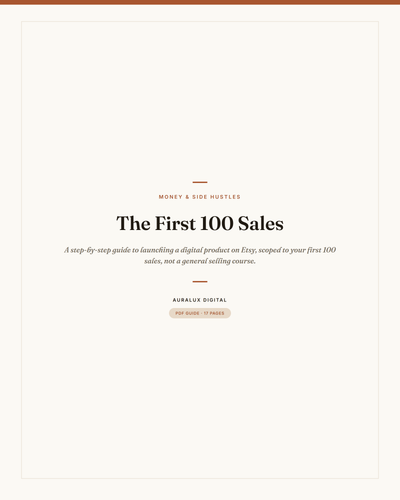 The First 100 Sales